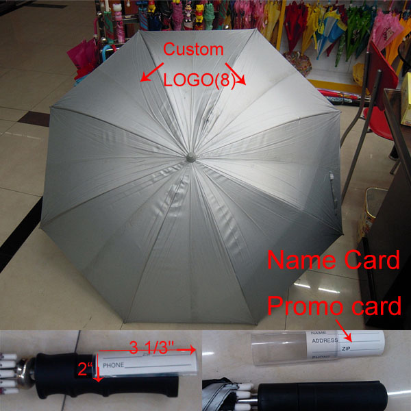Summer Golf Umbrella With Name Card