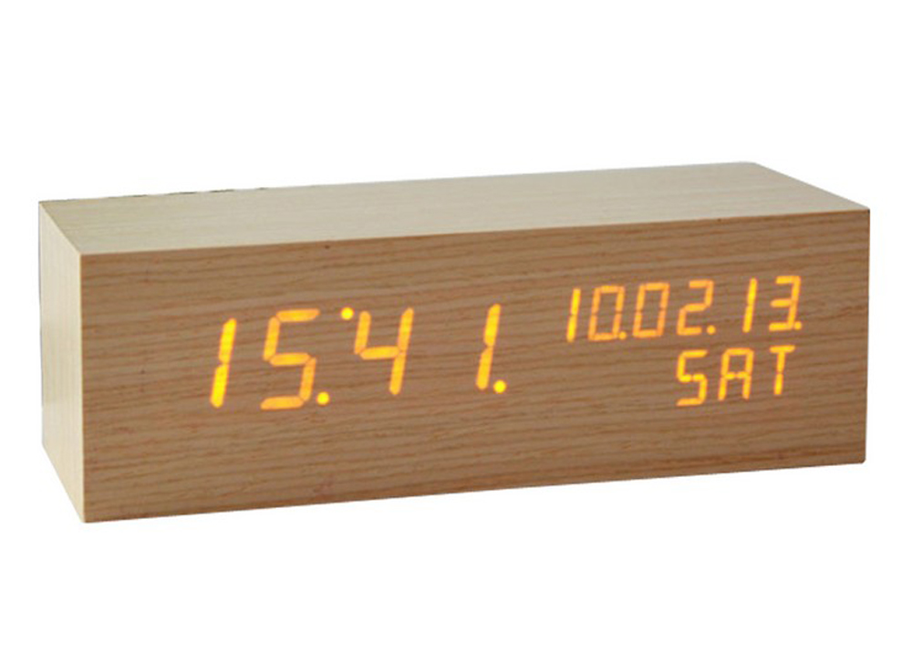 Desk Accessories-Multi-Functional, Clock, Clocks-Desk, Wooden Table Clock Calendar
