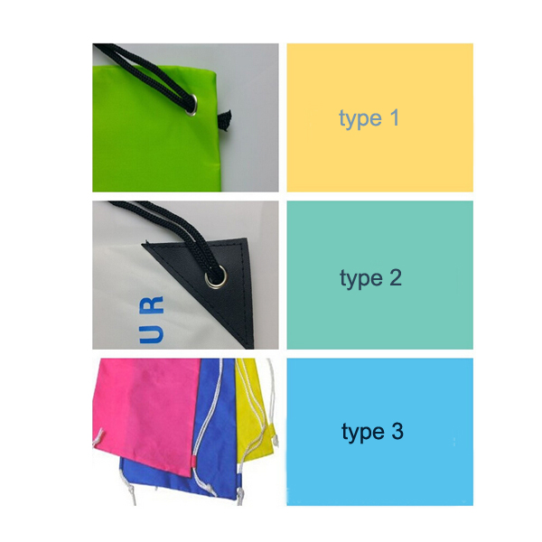 Custom 120D Polyester Drawstring Backpack With 4 Colors Imprinted Logo