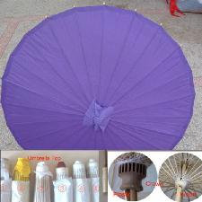 Purple Paper Parasol, Asian Oriental Umbrella wholesale, custom printed logo