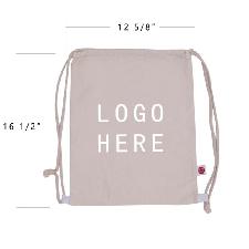 Reusable Drawstring Backpack Tote Canvas Bag wholesale, custom printed logo