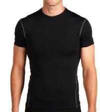  Elastic Compression Fitness T-shirt wholesale, custom printed logo