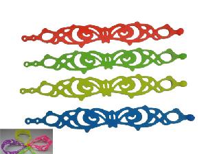 Lace Style Silicone Bracelet wholesale, custom logo printed