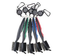 Golf Brush and  8 Different Colorsï¼Œ Retractable Zip-line  wholesale, custom printed logo