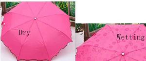 Changeble Umbrella, Print appears when wetting wholesale, custom printed logo