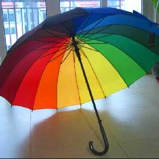 Custom Logo Rainbow Straight Umbrella wholesale, custom printed logo