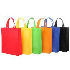 Candy color Non-woven Fabric Shopping Carrier Bag wholesale, custom printed logo