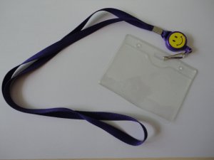 custom lanyards, badge reel, id holder