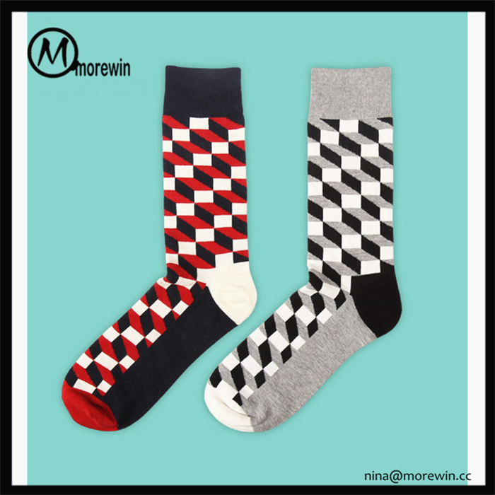 Morewin Fine Appearance Men Casual Sock Happy Socks Men Muti-colour ...