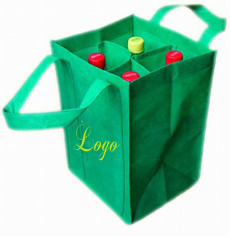 Reusable 3 Bottle Wine Tote Bag