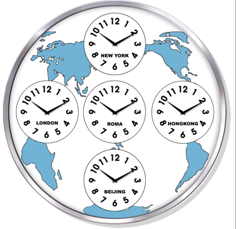 Custom World Time Clock 