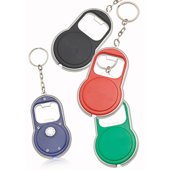 Bottle Opener Key Chain with LED Light