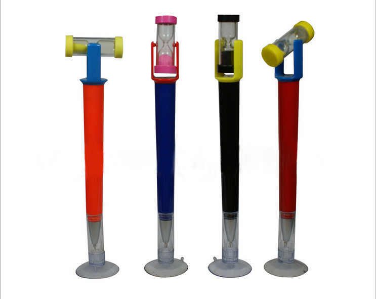 6 5/16" Ã� 1/16" Hourglass Ball-point Pen With Stander