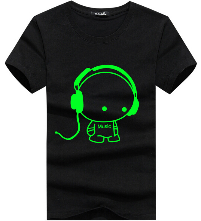 190GSM 100%Cotton Luminous Logo T-shirt