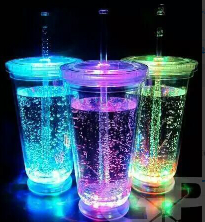 No-Spill Light Up LED Glow Cup With Lid - Promotional Items