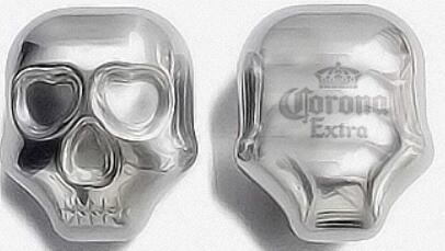 Metal Skull Ice Cubes