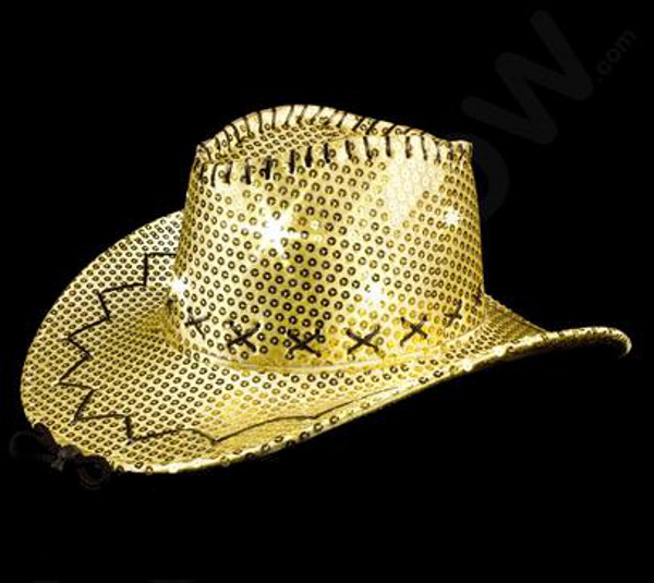 Fashion LED Sequin Cowboy Hat