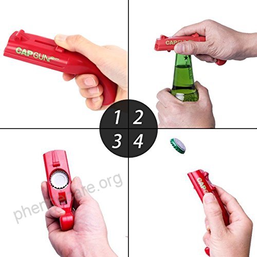 Bottle Opener Beer Drink Bottle Cap Gun Openers Launcher Shooter