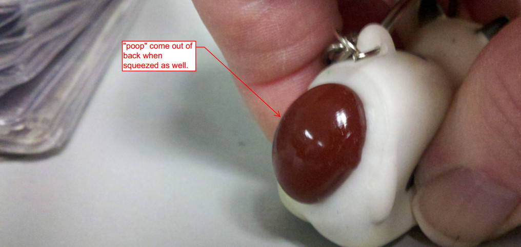 Pooping Key Chain