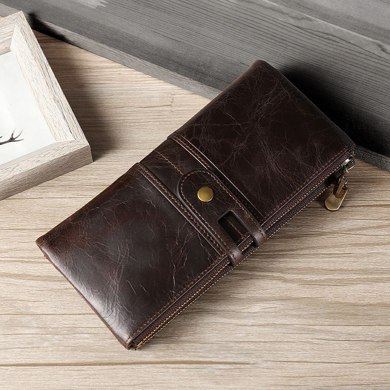 Genuine Cowhide Leather Wallet for Women, RFID Blocking, Wholesale
