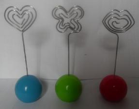 paper clip memo holder with custom design curved wire wholesale, custom printed logo