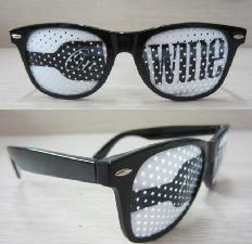Pinhole Eyeglasses With Color Painting Printing On Lens wholesale, custom printed logo