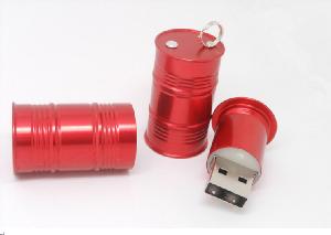 Gasline Barrel USB With Key ring wholesale, custom printed logo