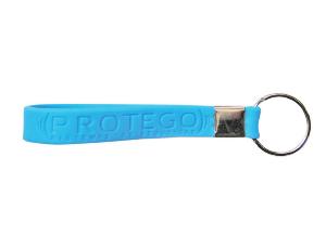 Debossed  Silicone Wristband Key Ring wholesale, custom printed logo