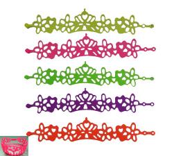 Lace Style Silicone Bracelet wholesale, custom printed logo