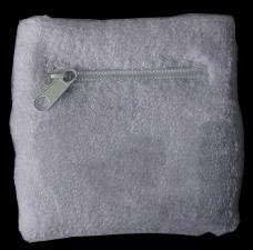 Terry cotton wrist sweatband with zipper pocket wholesale, custom logo printed