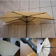 49" Half Canopy Patio Umbrella, Off The Wall umbrella wholesale, custom logo printed