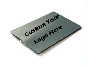 Credit Card Lamp Key Ring 3 3/8" x 2 1/8" x 1/4 wholesale, custom printed logo