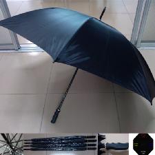 55" Arc Golf Umbrella  28 x 8k black, 48" dia wholesale, custom logo printed