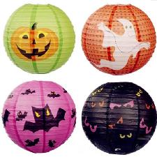 Solid Color Paper Lantern Halloween Lanterns wholesale, custom logo printed