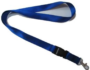 Silkscreen lanyard with release buckle, metal hook wholesale, custom printed logo