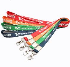 Flat Polyester Lanyard wholesale, custom logo printed