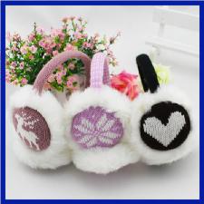 Morewin 2017 new band winter earmuffs warm unisex candy color knitted pl wholesale, custom printed logo