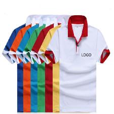 160gsm Cotton Jersey Polo T-shirt wholesale, custom printed logo