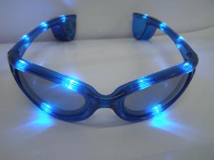 Light Up Shutters Sunglasses, Flashing LED Sunglasses wholesale, custom logo printed