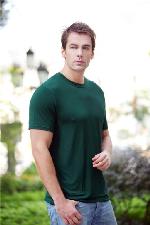 Bamboo fiber Men's T-Shirt wholesale, custom printed logo