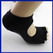 Yhao custom cotton backless half toe yoga socks wholesale, custom printed logo Yhao custom cotton backless half toe yoga socks wholesale, custom printed logo