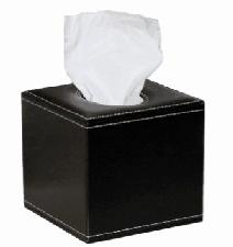 Deluxe Leather Cube Tissue Box wholesale, custom printed logo