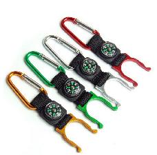 Carabineer With Decorative Compass  wholesale, custom printed logo