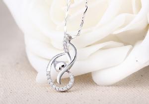 Authentic Sterling Silver Necklace wholesale, custom printed logo