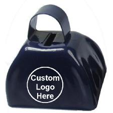 3" colored metal cowbell noisemaker wholesale, custom printed logo