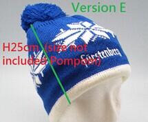 Yhao customized doubel layer beanie hat with pompom wholesale, custom printed logo