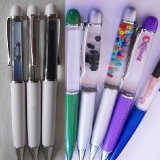 PVC and 3D Floating Pen, Liquid Pen  wholesale, custom logo printed