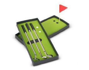 7 3/4" Ã— 5/16" Ã— 5/16" Golf Ball-point Pen Sets with a Gift Box wholesale, custom logo printed
