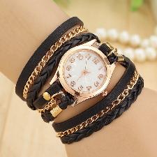 Women's Leather Wrap Around Watch wholesale, custom printed logo