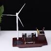 Premium Wood Desk Pen Holder Set